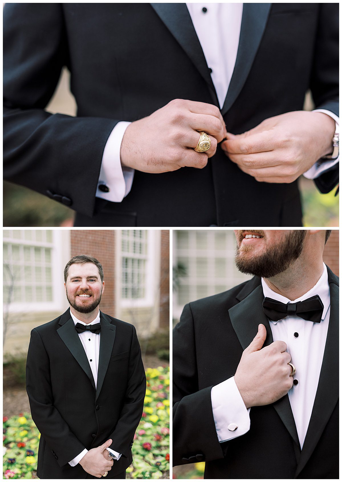 Groom portraits at The Colonial Country Club in Fort Worth, Texas taken by Brittany Partain, a DFW wedding photographer. 