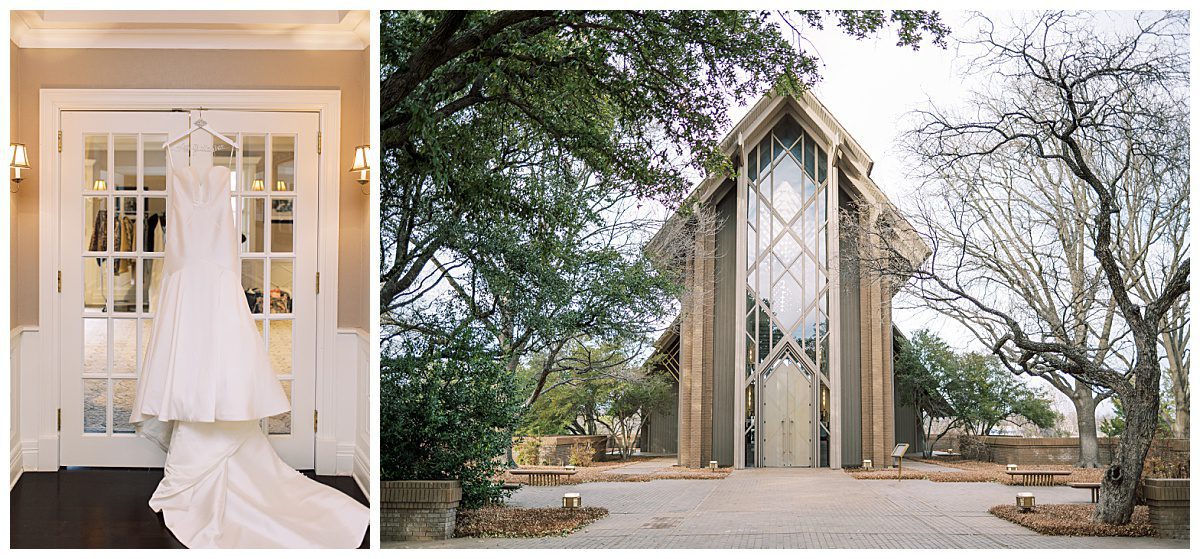 The Marty Leonard Chapel, an elegant wedding venue in Fort Worth, Texas captured by Brittany Partain, a DFW Wedding Photographer.