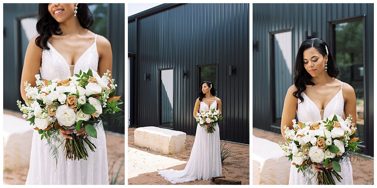 Bridal portraits at The Union House near Dallas, TX captured by Brittany Partain, a Dallas Wedding Photographer. 
