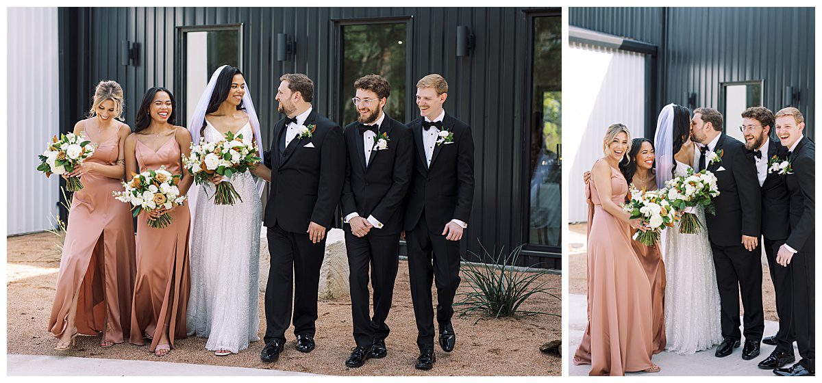 Wedding party portraits at The Union House near Fort Worth, Texas captured by Brittany Partain, a Fort Worth Wedding Photographer. 