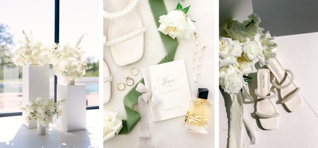 wedding invitation suite + florals