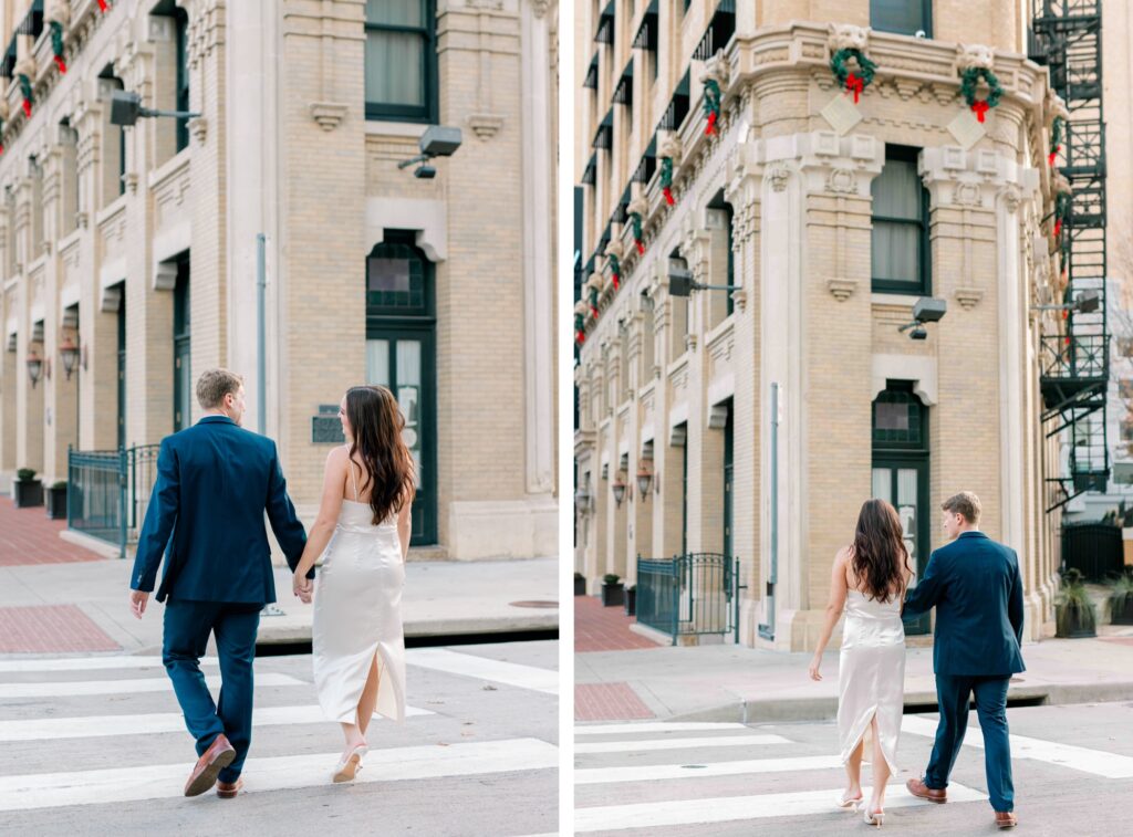 Couple in downtown Fort worth 